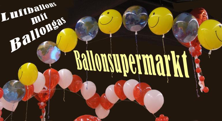 Luftballons mit Ballongas