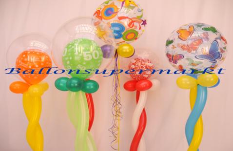 Ballondekoration-Bubbles-Luftballons-mit-Ballongas